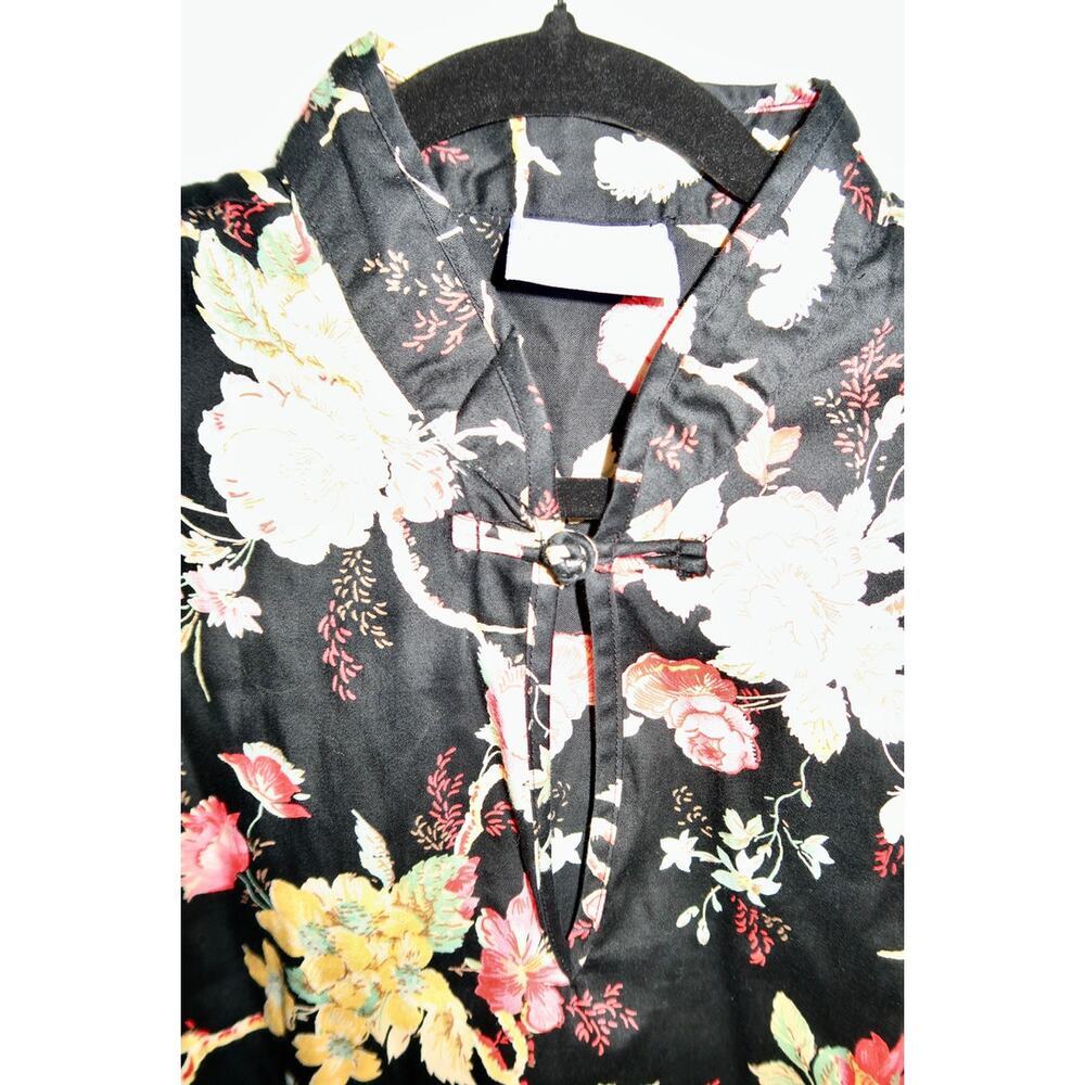 Pine Cone Hill Dress Size Large Length 47” Button Slits Floral Cotton - Picture 4 of 7